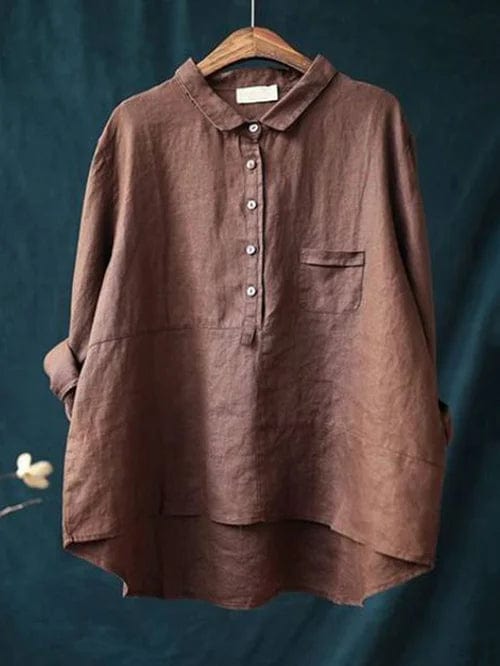 Camilla | Blusa elegante in lino dal taglio morbido