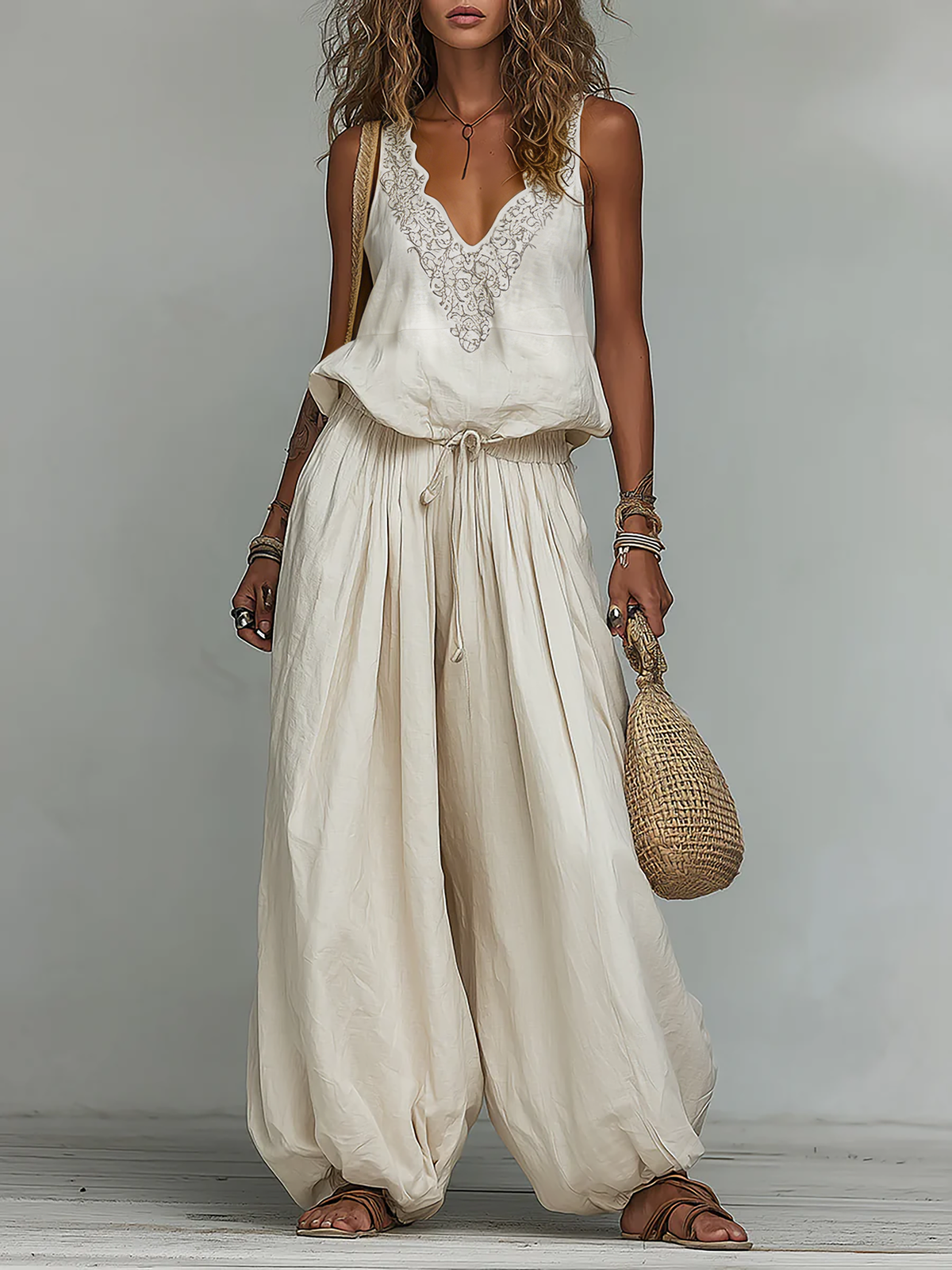 Odette | Bohemian Balloon Trouser Set