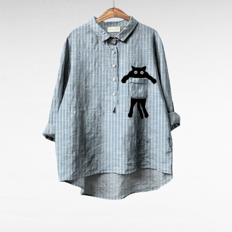 Sigrid | Blusa elegante in lino e cotone