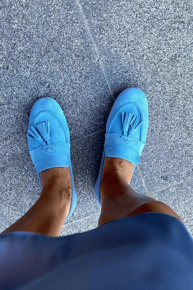 Skye | Magenta Suede Moccasins