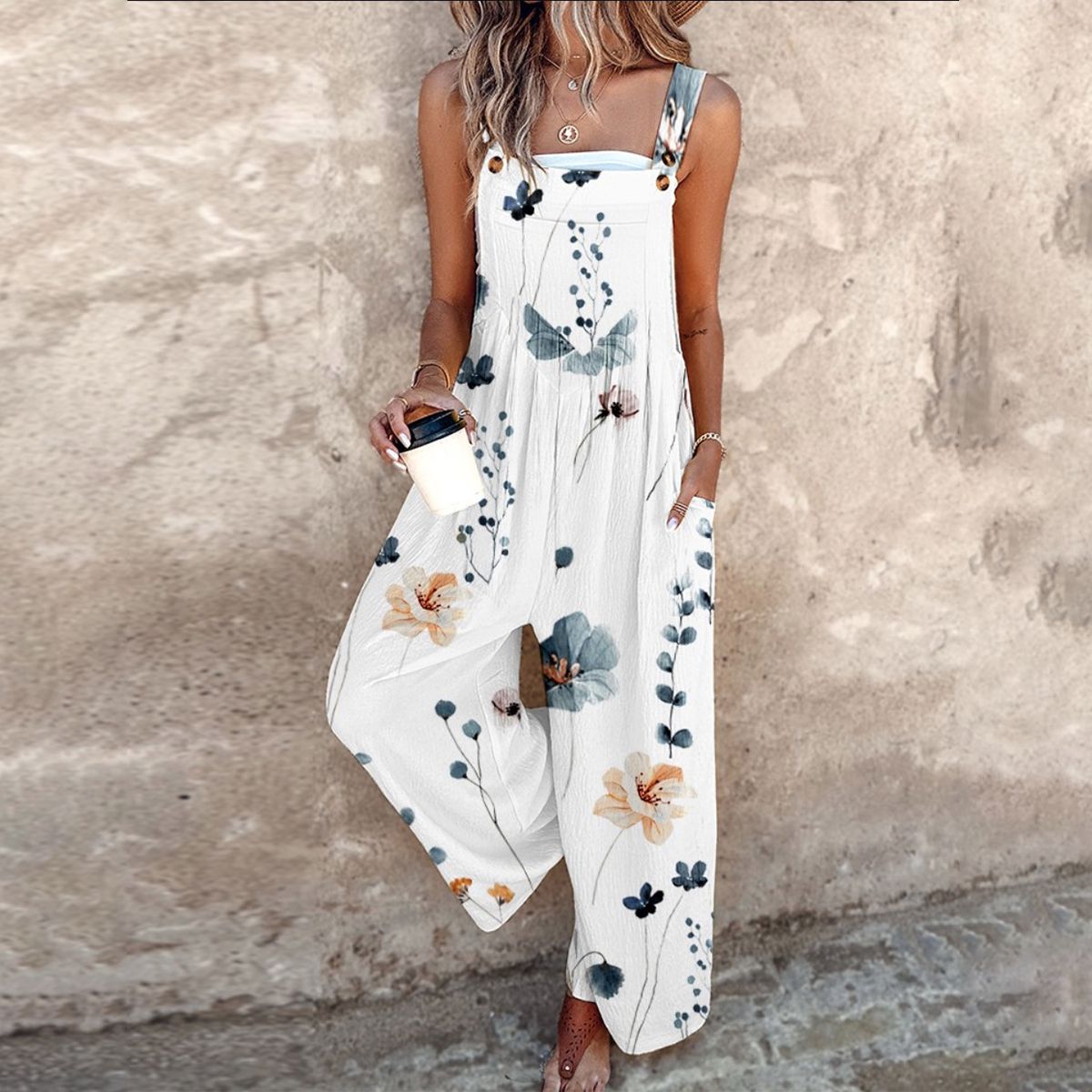 Coralie | Comfortable Printed Overalls