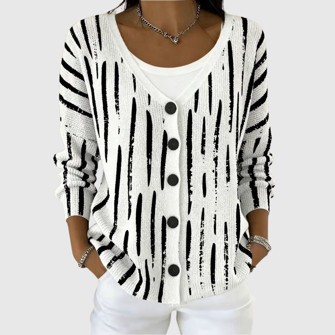 Leonora | Knitted Button-Front Jacket