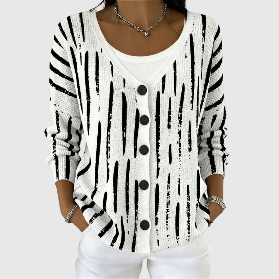 Leonora | Knitted Button-Front Jacket