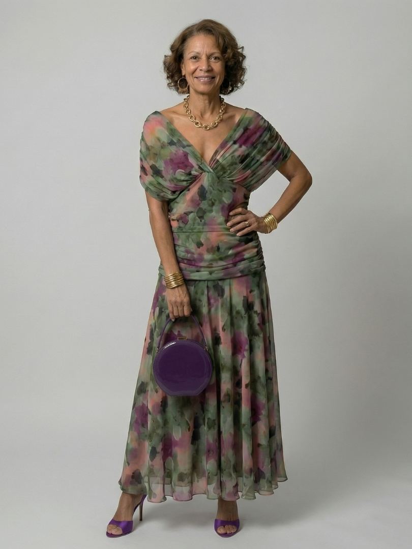 Calen | Relaxed Off-Shoulder Midi Dress