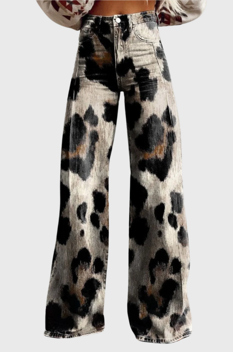 Bianca | Pantaloni a gamba larga in stile bohémien