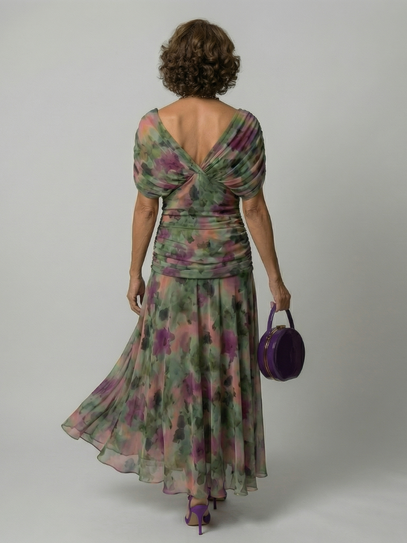 Calen | Relaxed Off-Shoulder Midi Dress