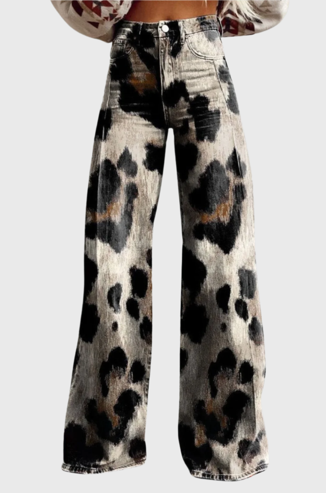 Bianca | Pantaloni a gamba larga in stile bohémien