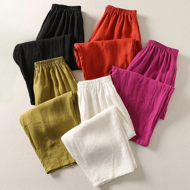 Amalia | Flowing Cotton Trousers