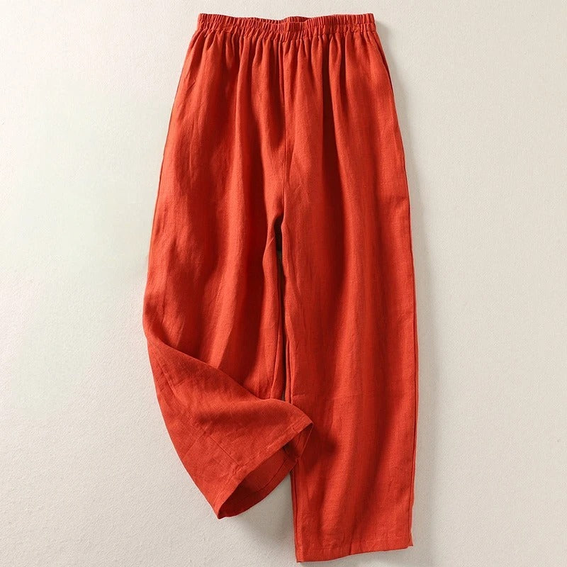 Amalia | Flowing Cotton Trousers