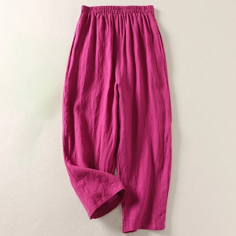 Amalia | Flowing Cotton Trousers