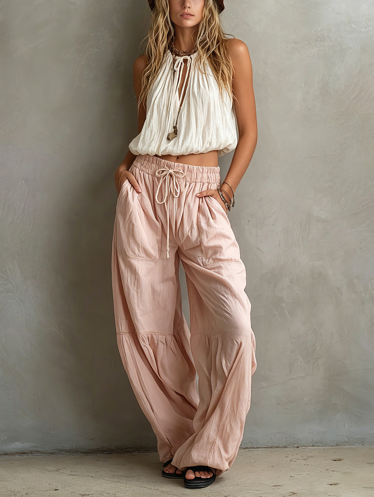 Noor | Relaxed Woven Trouser Set