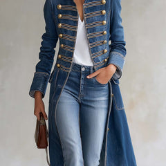 Latia | Cappotto a Maniche Lunghe con Collo Alto