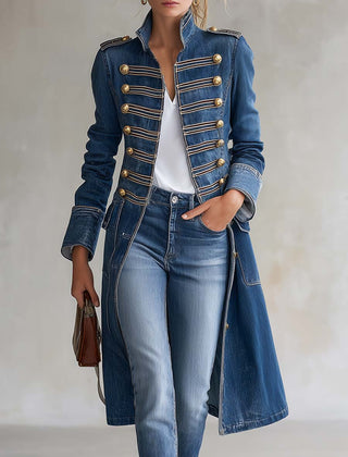 Latia | Cappotto a Maniche Lunghe con Collo Alto