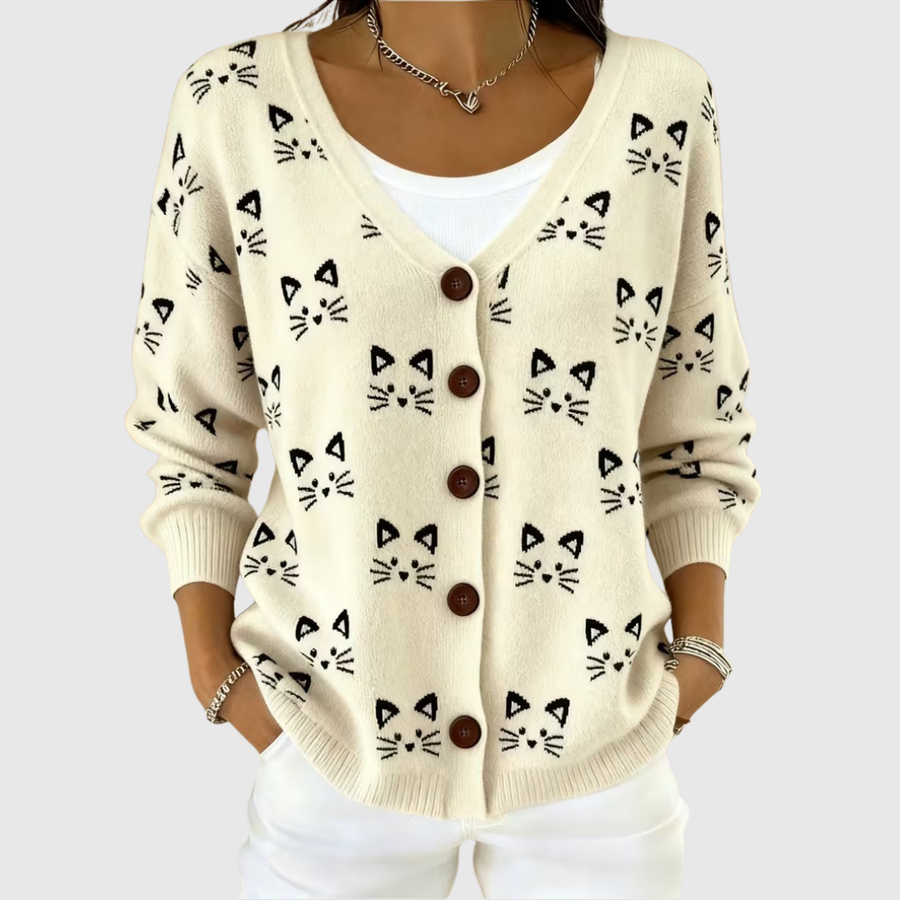 Adele | Buttoned Knit Cardigan