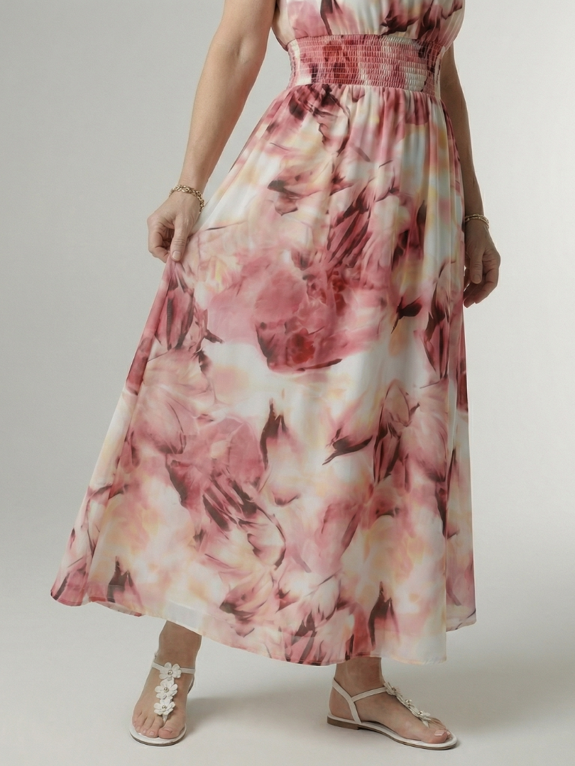 Sylin | Ruched Halter Midi Dress