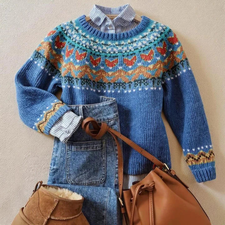 Velvo | Maglione in maglia vintage classico