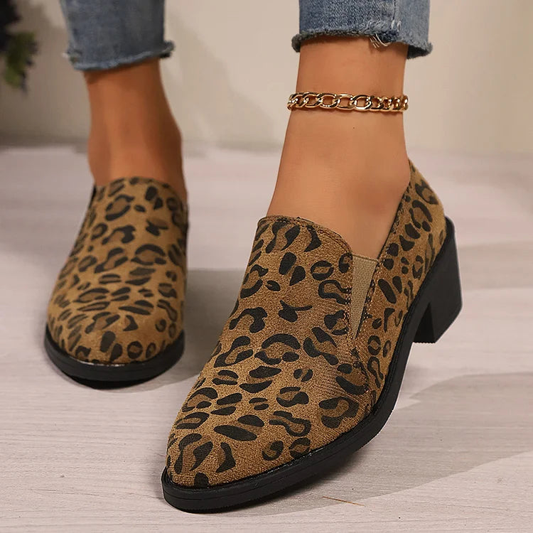 Angélique | Leopard Print Loafers