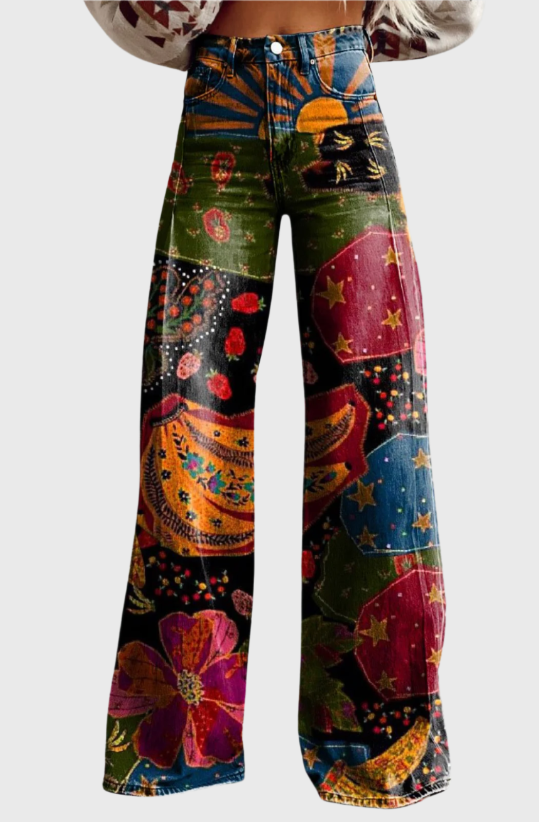 Amira | Pantaloni bohémien a gamba larga