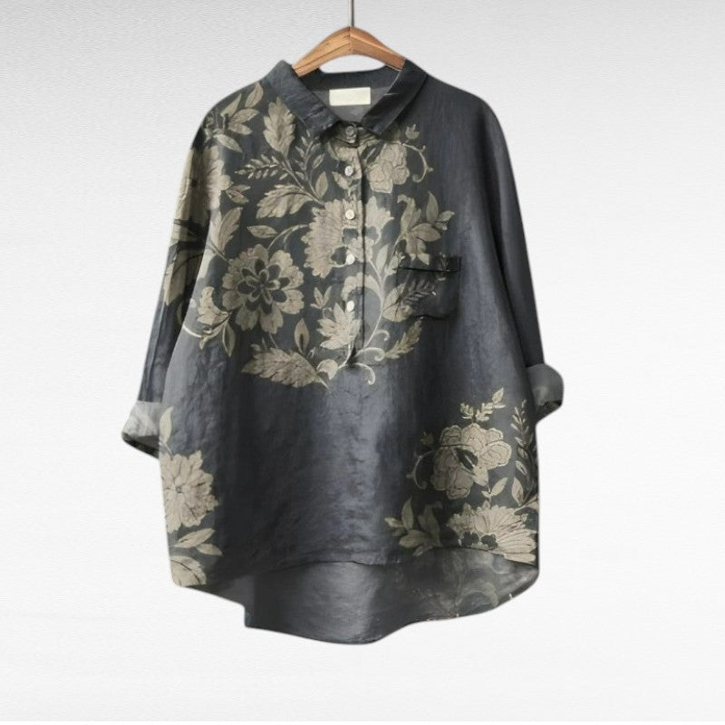 Emma | Blusa elegante in lino dal design classico