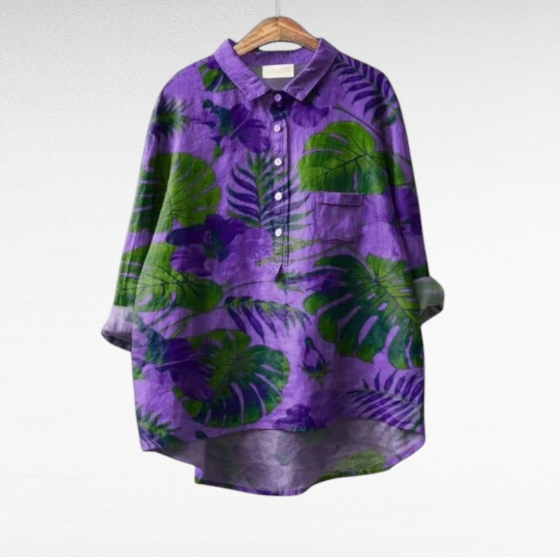 Lisa | Blusa elegante in lino, design classico
