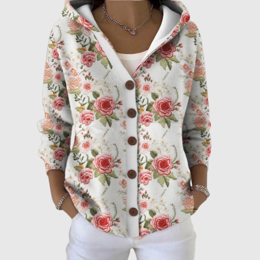 Cesarina | Buttoned Hooded Jacket