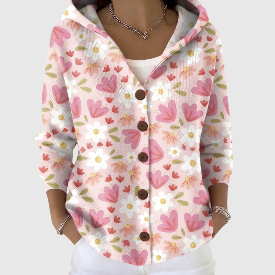 Elsa | Buttoned Hooded Jacket