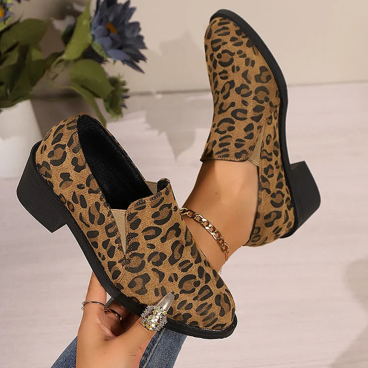 Angélique | Leopard Print Loafers