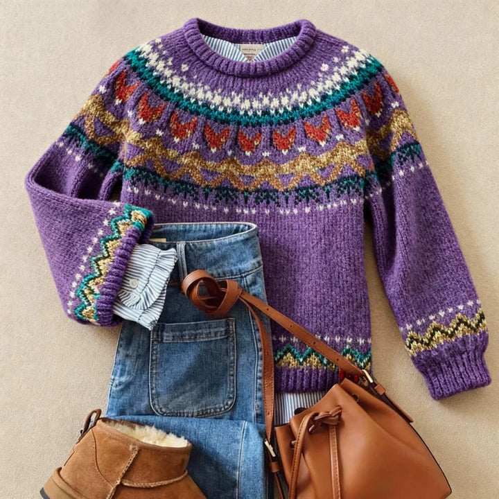 Solva | Maglione in maglia vintage classico