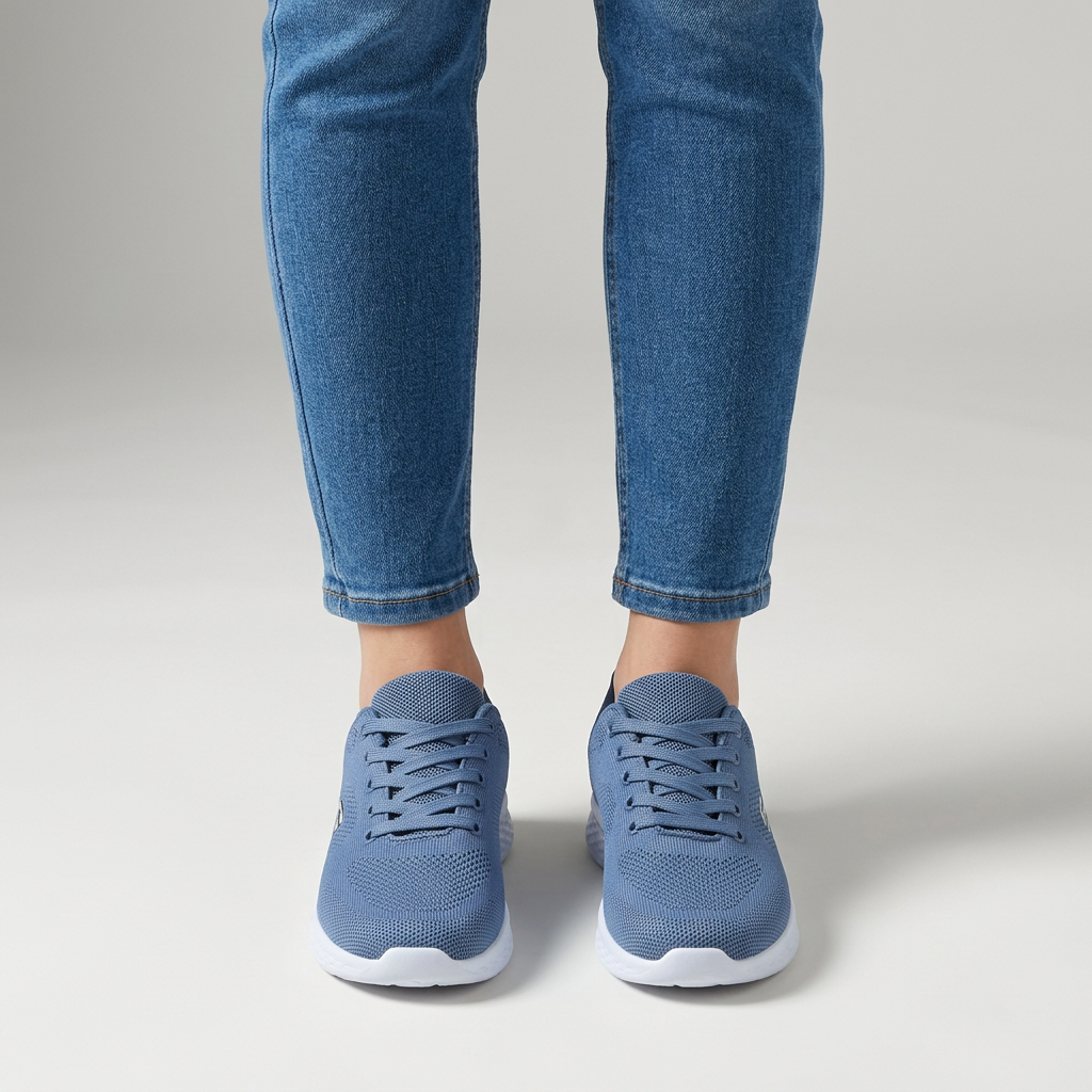 Alixia sneaker in rete azzurro