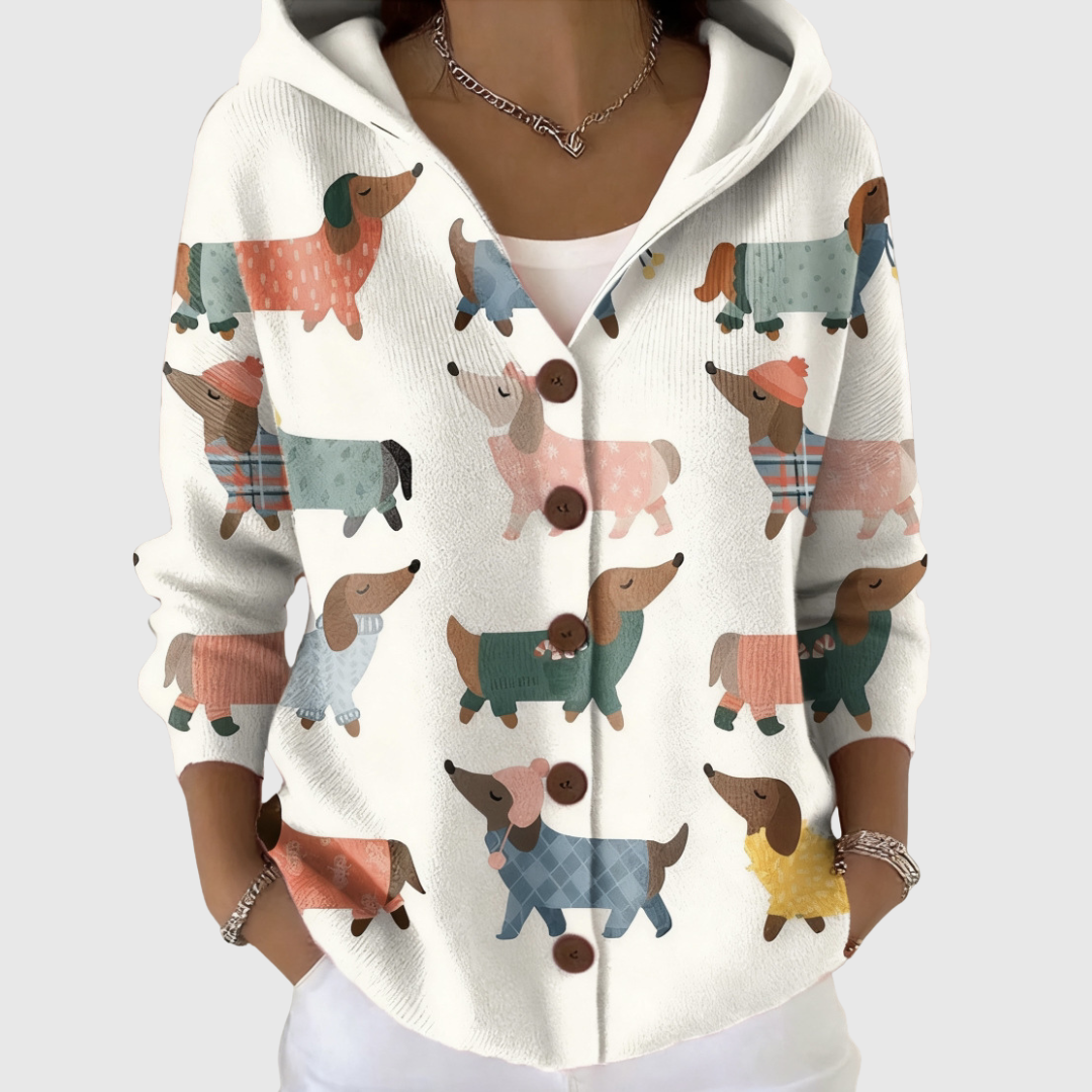 Neve | Knitted Hooded Button-Front Jacket