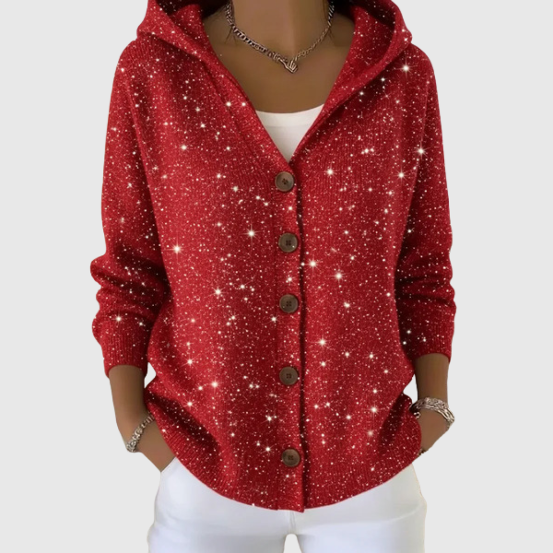 Manuela | Buttoned Hooded Knit Cardigan