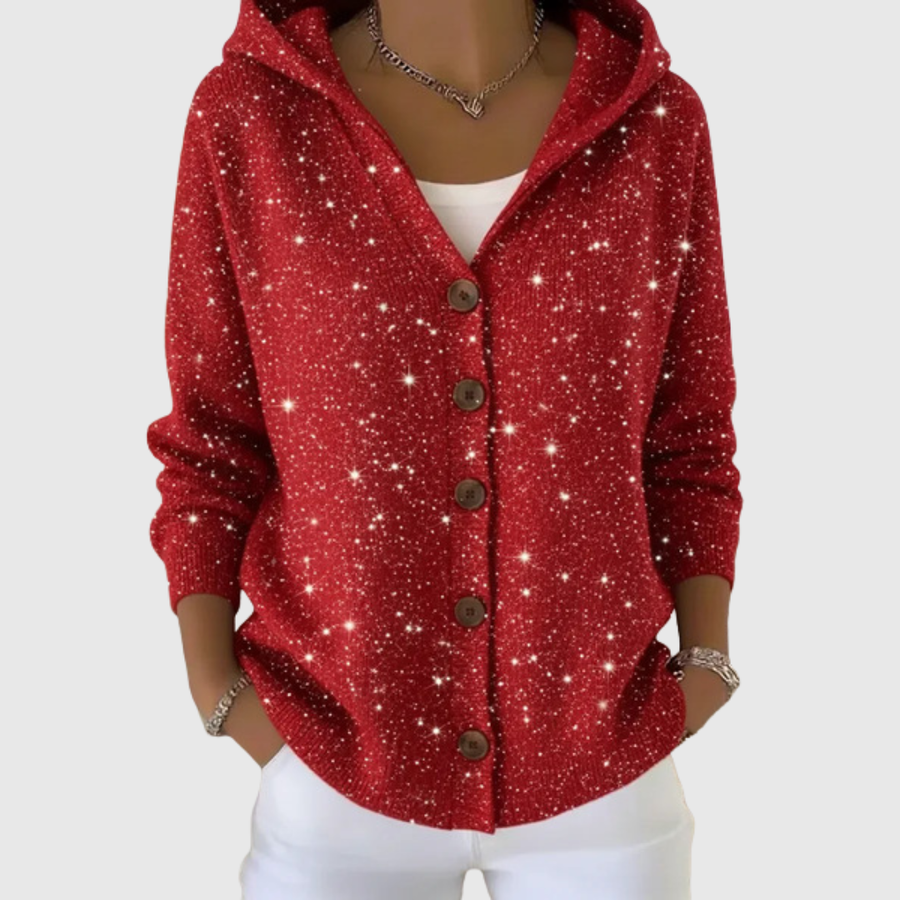Manuela | Buttoned Hooded Knit Cardigan