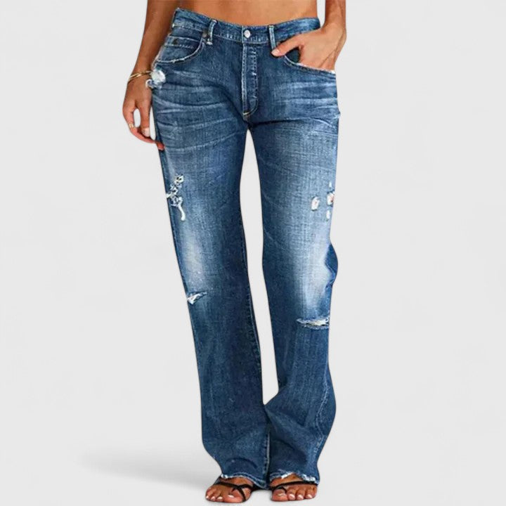 Dakota | Vintage Vibe Distressed Bootcut Jeans