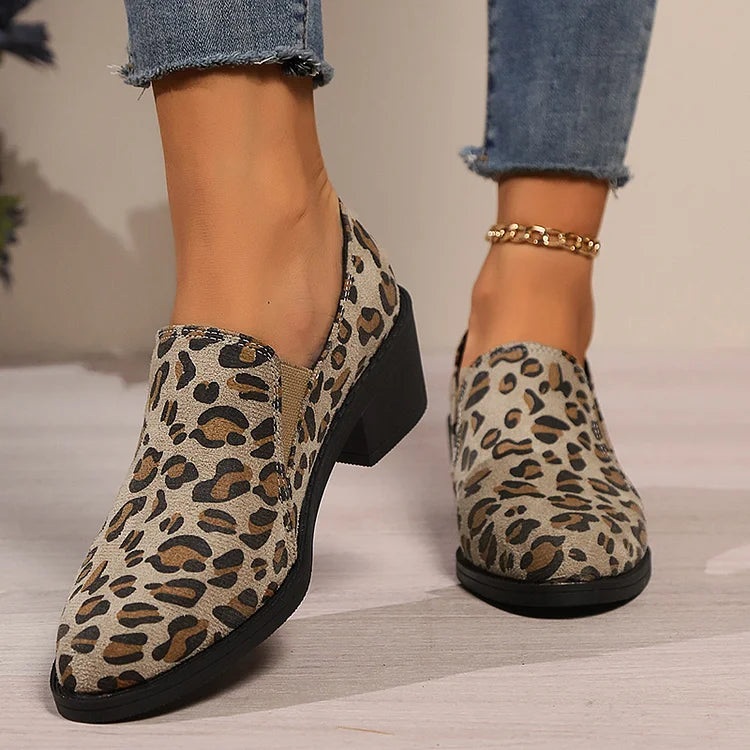 Angélique | Leopard Print Loafers