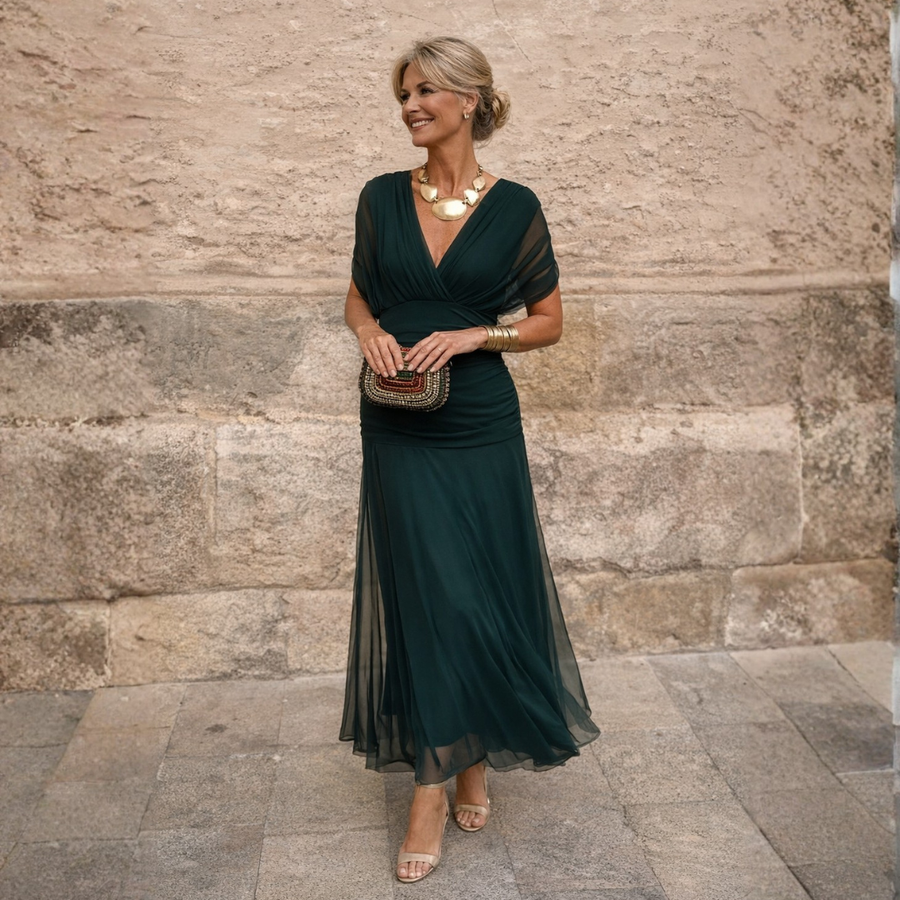 Eliza | Abito verde elegante