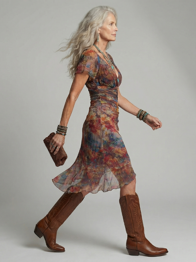 Aeris | Silent Halter Midi Dress