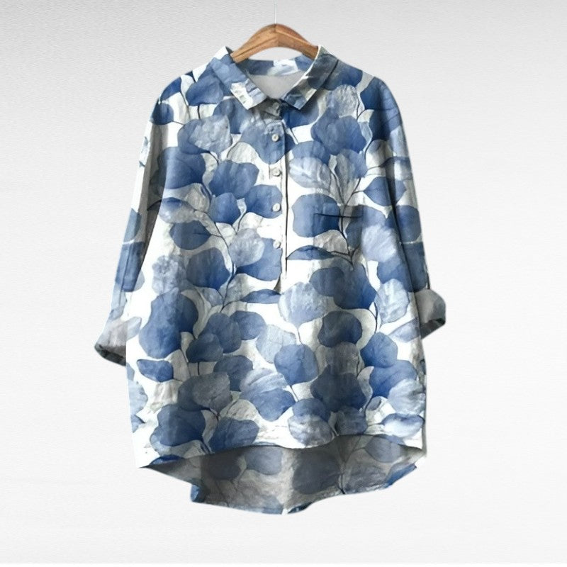 Elsa | Blusa elegante in lino e cotone