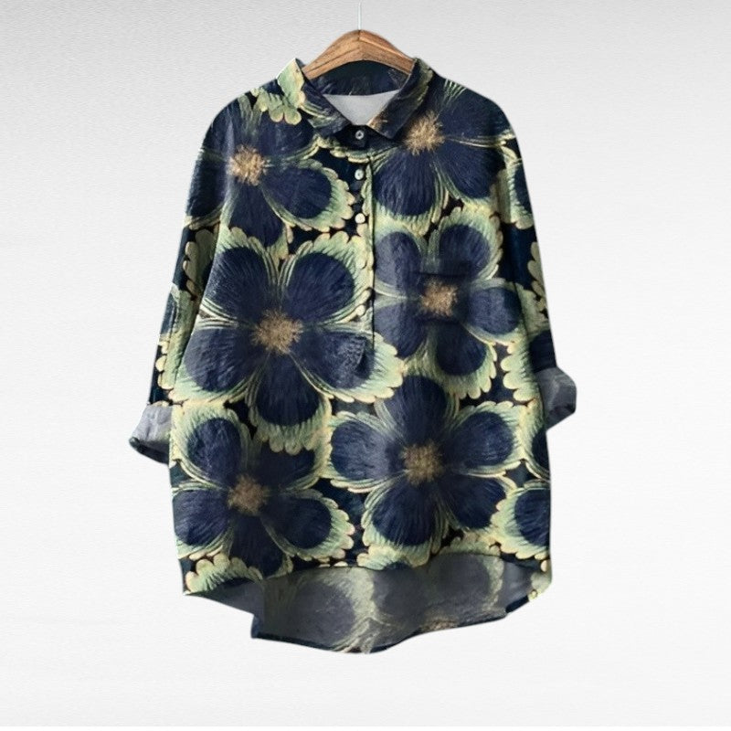 Elsa | Blusa elegante in lino e cotone