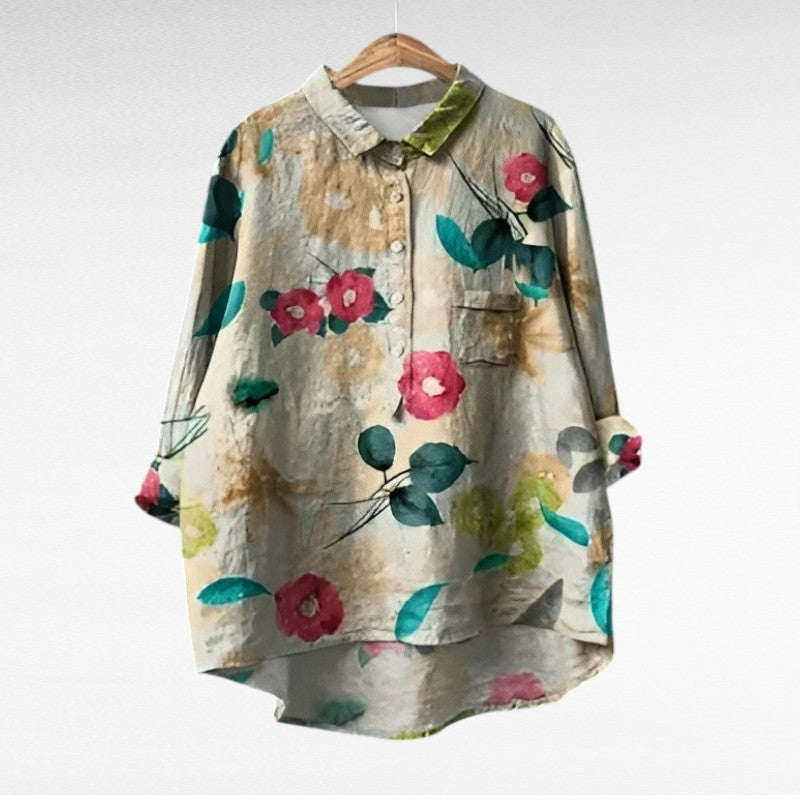 Elsa | Blusa elegante in lino e cotone