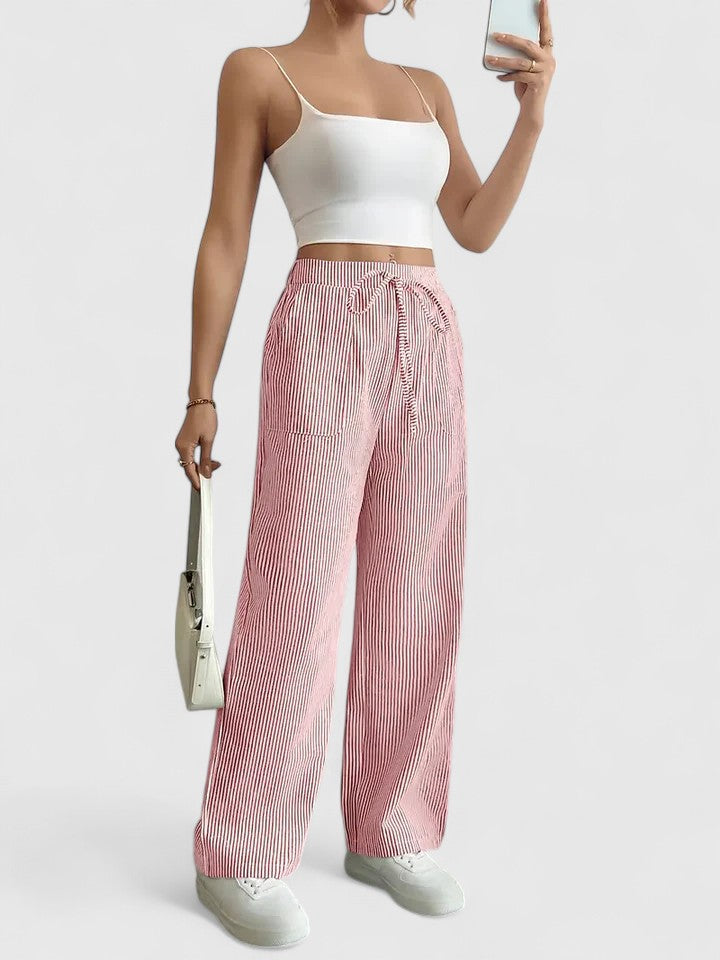 Sierra | Pantaloni Lounge a righe Stripe Flow