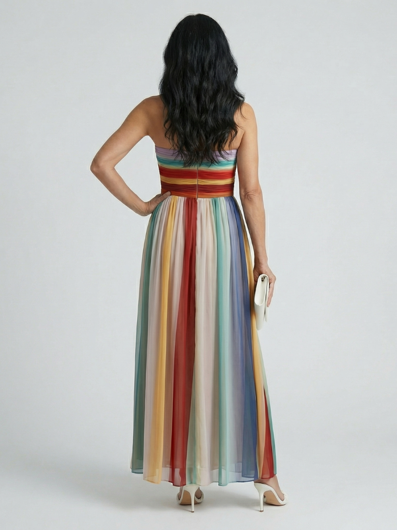 Sereine | Lightweight Striped Maxi Dress