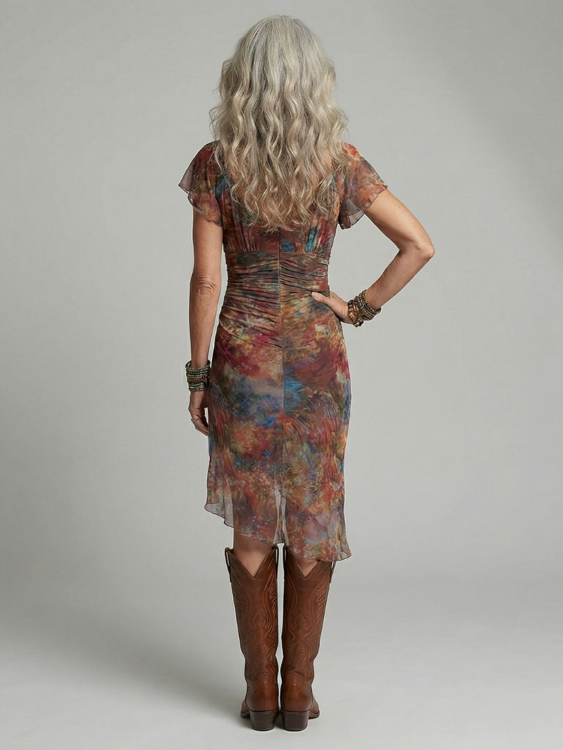 Aeris | Silent Halter Midi Dress