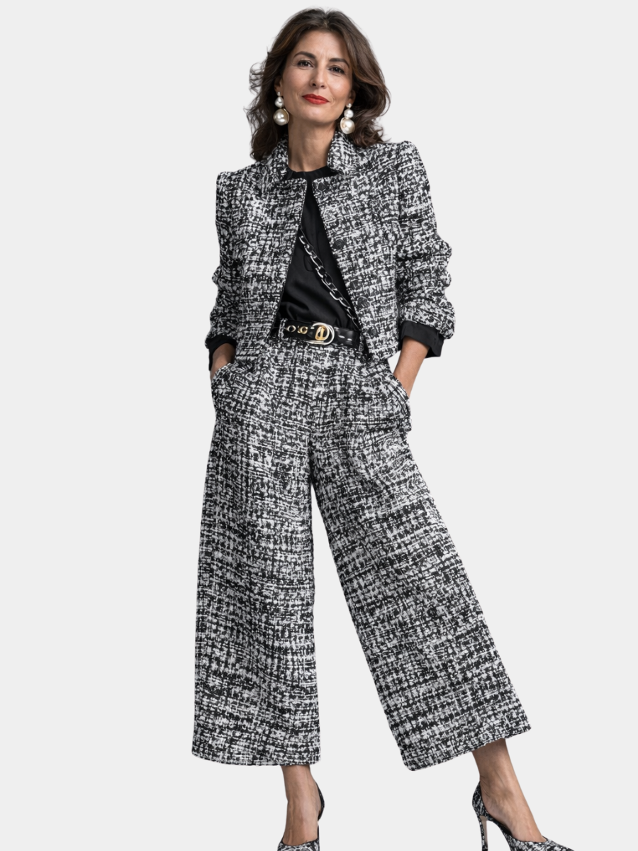 Valentina | Completo Due Pezzi in Tweed Strutturato