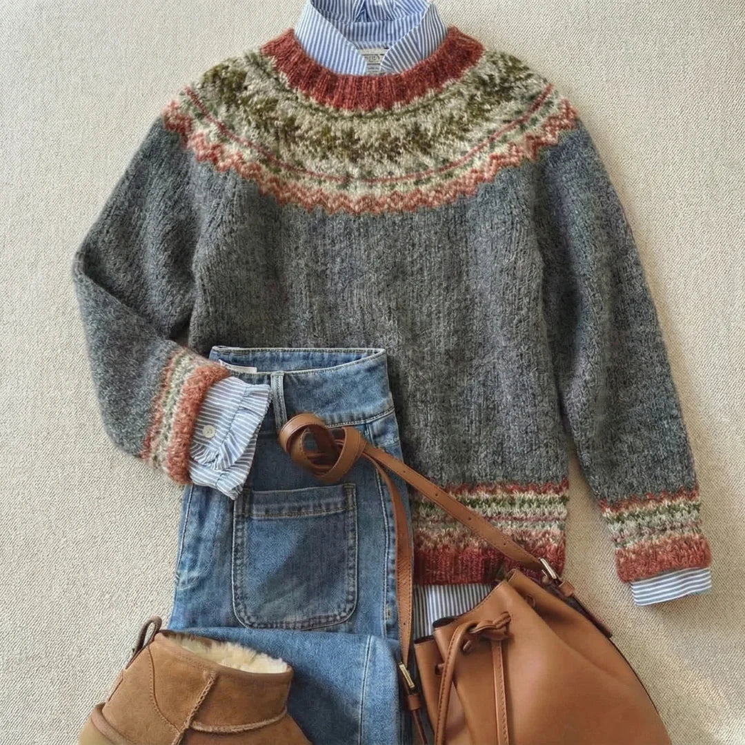 Marvén | Maglione in maglia vintage classico