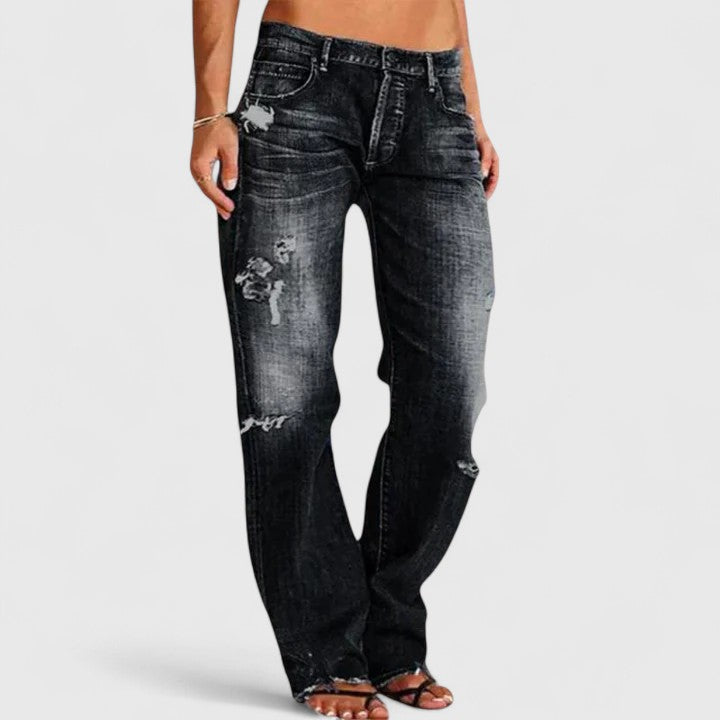 Dakota | Vintage Vibe Distressed Bootcut Jeans