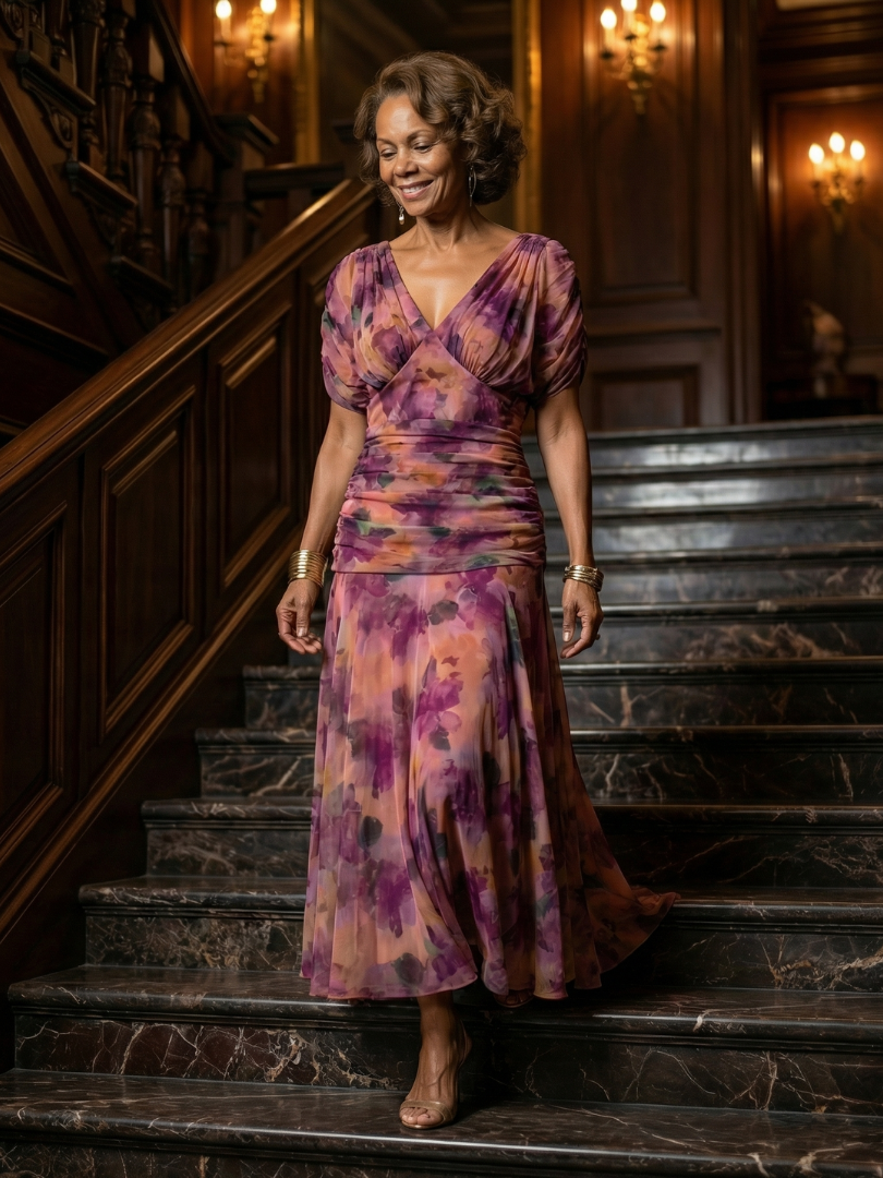 Calen | Relaxed Off-Shoulder Midi Dress
