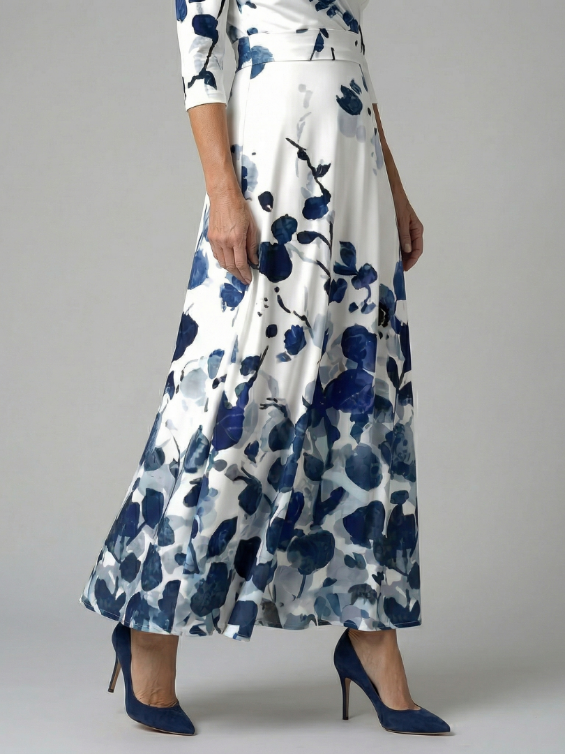 Celine | Wrap Floral Midi Dress