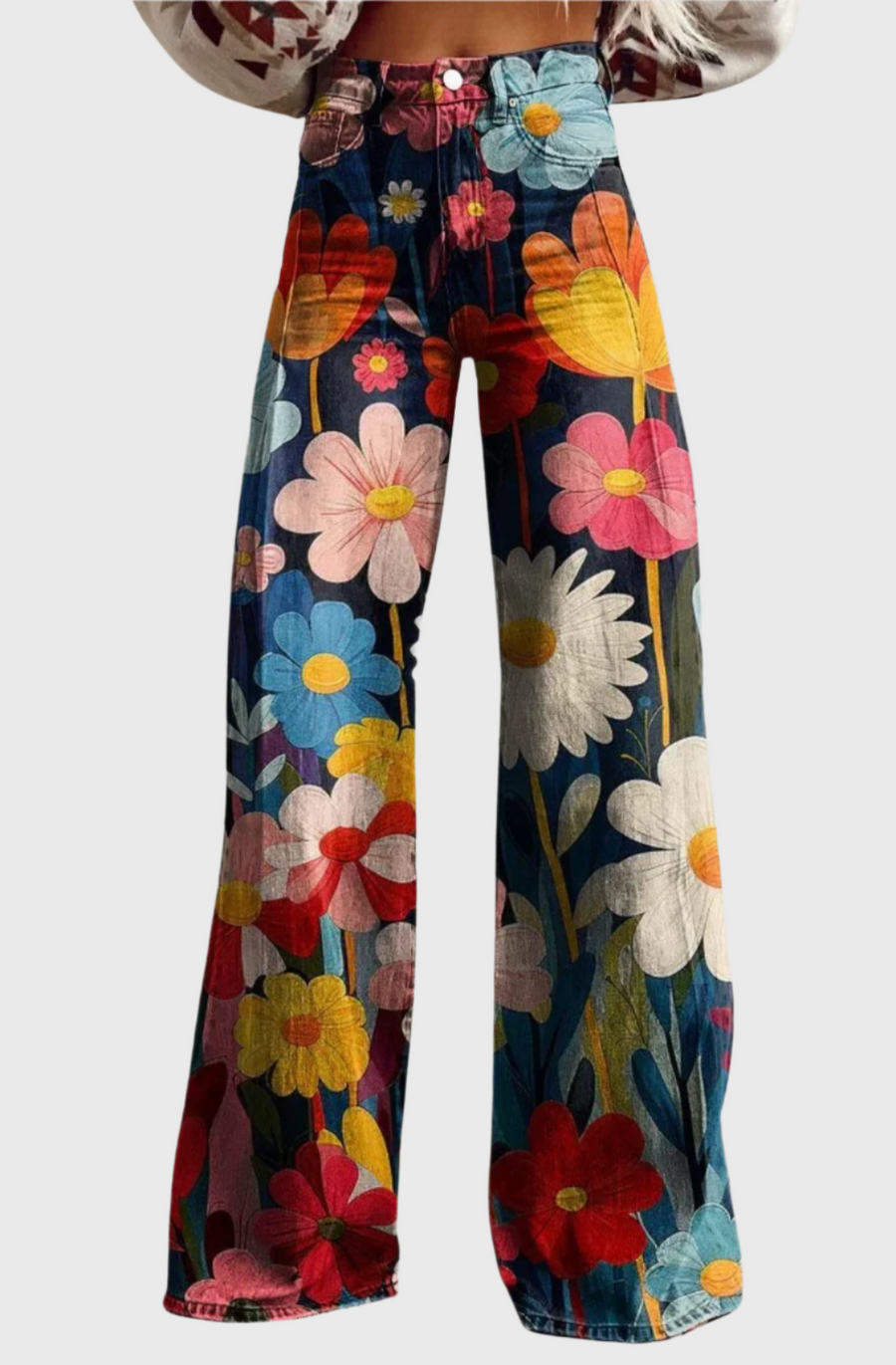 Aviana | Pantaloni a gamba larga in stile bohémien