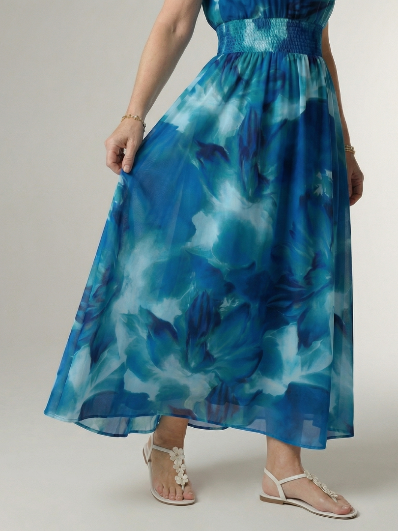 Sylin | Ruched Halter Midi Dress