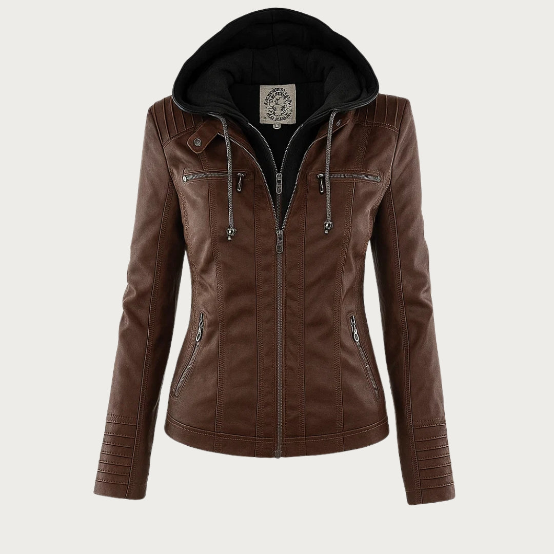 Flavia | Chaqueta de Cuero Robusta y Elegante